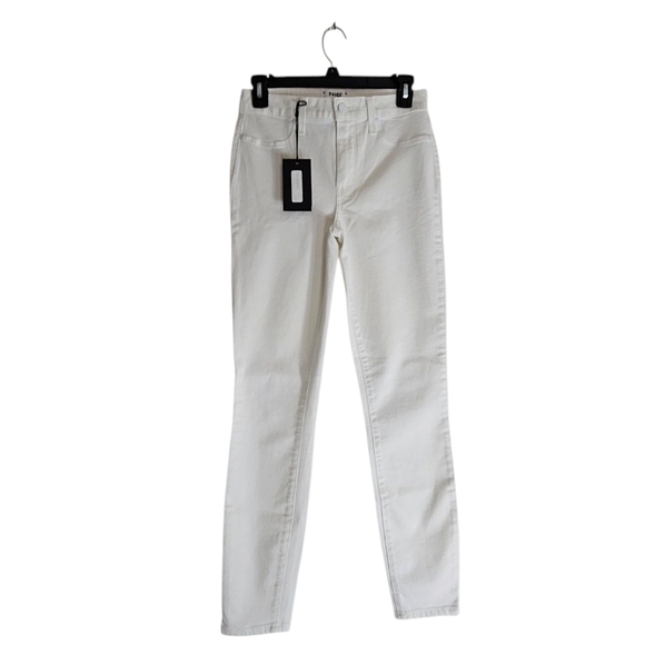 Paige Hoxton Ankle High Rise Ankle White Skinny Jeans 26 NWT - Picture 1 of 8